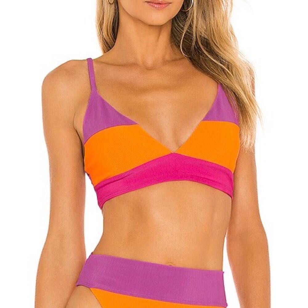 BEACH RIOT Riza Bikini Top NWT